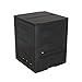 TOOMAX Composter da giardino Ambition antracite 260L 60x60x73h cm, contenitore per compostaggio in plastica riciclata, resistente ai raggi uv, con coperchio e sportello per aerazione