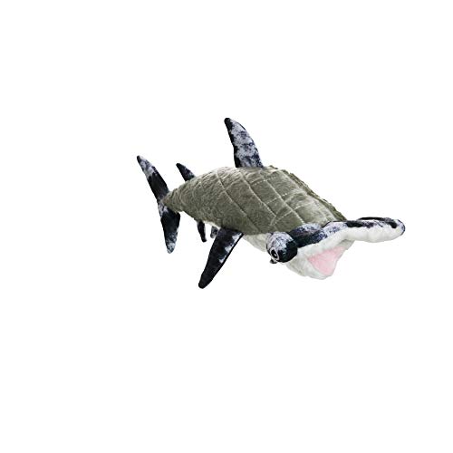 Mighty- Ocean Hammerhead - Squeaker - Multiple Layers. Made Durable, Strong & Tough. Interactive Play Dog Toy (Tug, Toss & Fetch). Machine Washable & Floats #TOP1