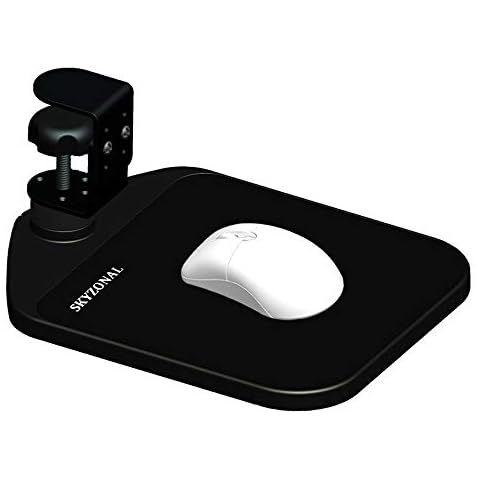 SKYZONAL Ergonomic Mouse Platform Under Desk Ergonomic Wrister Mouse Pad (Black) Cover