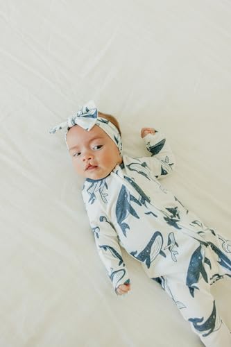 Image of Copper Pearl Zip-Up Footie Baby Pajamas - Soft Newborn Onesies for Boys & Girls, Tag-Free with Two-Way Zipper Baby Sleepers for Newborn - 24 Months, Cove