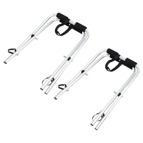 Aumotop Support de Support de Kayak Compact Rangement canoë en Alliage D'aluminium 17 Pouces Haut, Kayak Portable 2 Pièces pour le et le Paddleboard – vue 3
