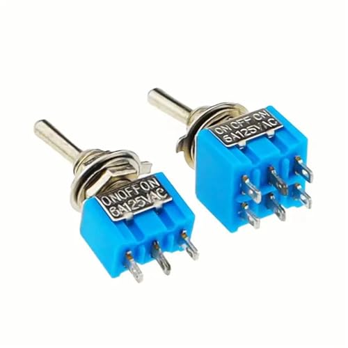 Interrupteur à bascule miniature MTS-202 unipolaire double jet inverseur 120VAC lot 5