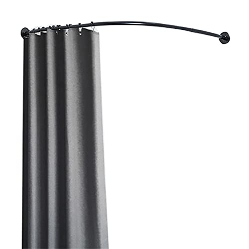 Barre de douche incurvée pour baignoire dressing réglable sans trou