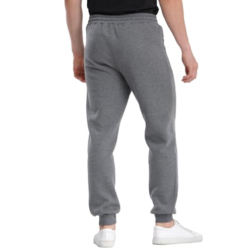SUGARNO Mens Joggers 3 Pack,Fleece Sweat Pants with Zipper Pockets Athletic Sweatpants Workout Gym Joggers for Men(X-Large) — view 3