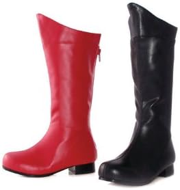 Miniatura 2 de Ellie Shoes Superhero botas altas con tacón de 1 pulgada para niños, M, Poliuretano negro