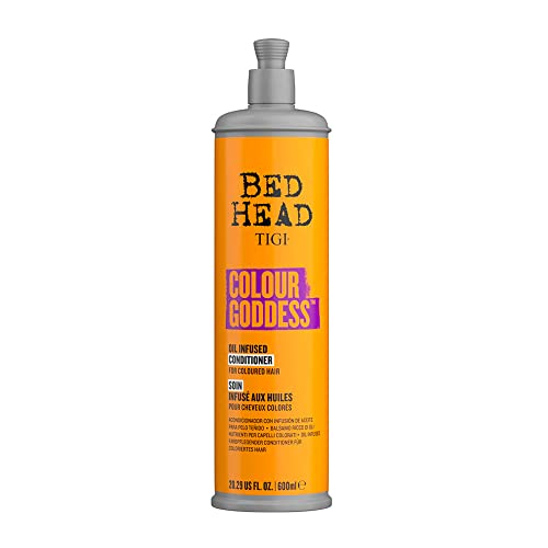 Bed Head TIGI Colour Goddess Oil Infused Hair Conditioner with Almond & Shea Butter for Coloured Hair, Salon Professional Colour Enhancing Formula with Keratin for Lasting Effect and Nourished Hair, 600 ml