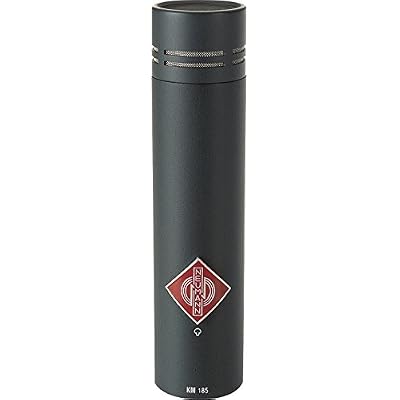 Neumann KM 185 Hypercardioid Microphone, 20Hz - 20kHz Frequency Response, 50 Ohms Output Impedance, Black