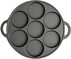 Cast Iron Biscuit Pan, 11 inch, 7-Cup