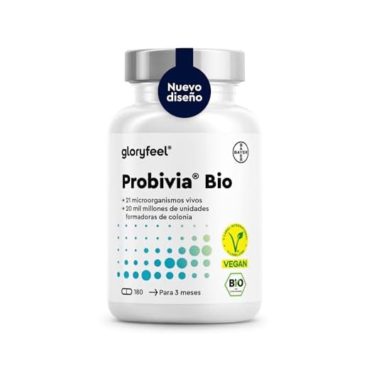 Bio Probióticos y Prebióticos Intestinales - 180 Cápsulas de liberación prolongada - 20 mil millones de UFC, 21 cepas bacterianas + Inulina orgánica - Lactobacillus y Bifidobacterium