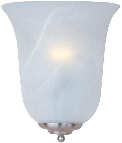 Maxim Lighting 20581MRSN Essentials-1 Light Wall Sconce in Transitional style-10.5 Inches Wide by 5.5 inches high, Finish Color: Satin Nickel