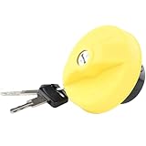 MotoRad 10511Y GM Flex-Fuel Locking Cap with Non-Threaded Filler Neck - yellow
