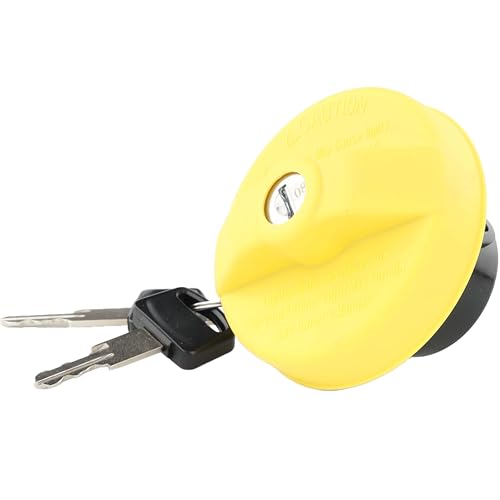 MotoRad 10511Y GM Flex-Fuel Locking Cap with Non-Threaded Filler Neck - yellow