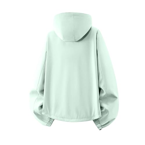 fartey Mens Sports Jacket Waterproof Hooded Windproof Outerwear with Pocket - image 3