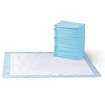 Amazon Basics Tappetini per l'addestramento di cani e cuccioli, design a 5 strati a prova di perdite con superficie ad asciugatura rapida, dimensione XL, confezione da 40, Celeste