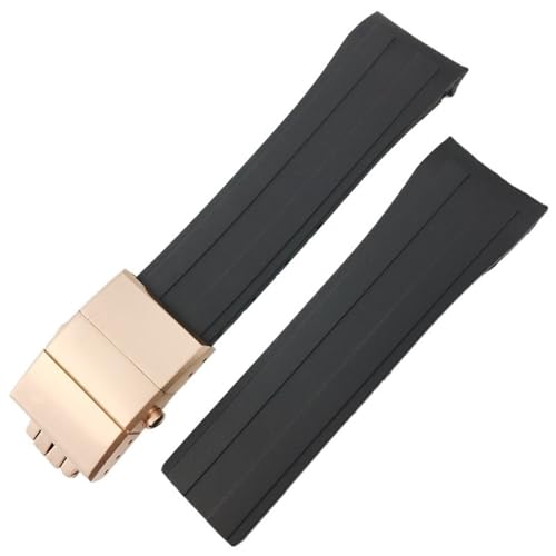 Bracelet en caoutchouc silicone 22mm pour remplacer un bracelet usé de montre
