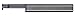 Micro 100 SAT-750-16X Threading Tool - Acme, 16 TPI, 222" Min Bore Dia, 3/4" Max Bore Depth, 024" Offset, 045" Proj, 024" Flat, 075" C-L Offset, 1/4" Shank Dia, 2-1/2" OAL, AlTiN