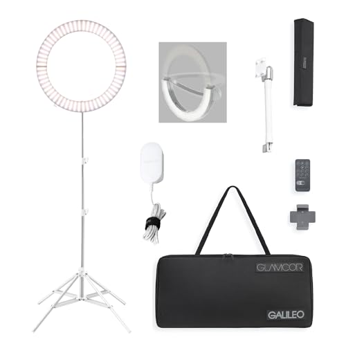 GLAMCOR Galileo Portable Ring Light Kit (White)