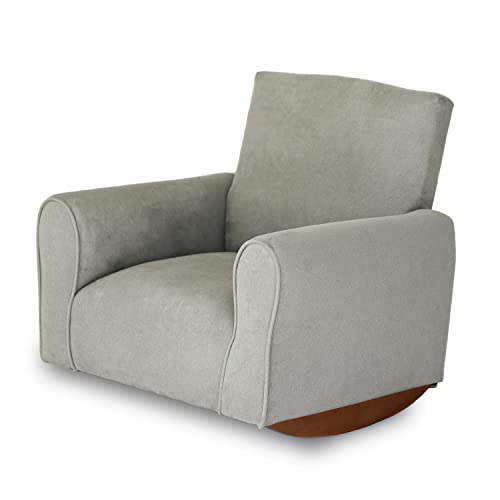 Kid Chair, Toddler Upholstered Armchair, Child Rocking Chair (Grey, Rockers) Kc100 #TOP12