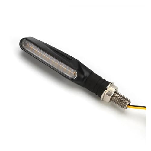 DZSYANJIASM Coche marcador Lateral Luces Señal Giro LED Motocicleta Luz Ámbar Intermitente Lámpara Señal Giro 12V Accesorio Lámpara Indicadora Motocicleta 1 Pieza