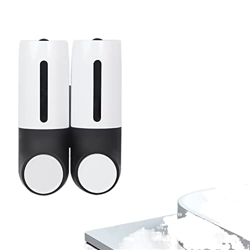 Soporte para champú de pared negro para baños sin taladros 3
