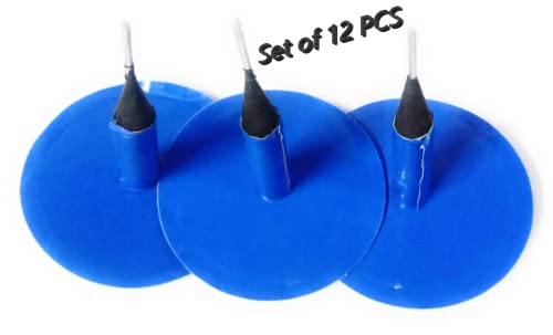 Image of Mushroom Plug Patch Uniplug 12U (12MM) Uniseal Tubeless Tire Tyre Puncture Repair Patches (Pack of 12 Pcs)