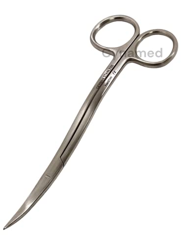 1 Ea Professional Large Double-Curved Machine Embroidery Scissors - 6" Double Curved Bent Handle -Stainless Steel Embroidery Scissors Supplies #TOP5