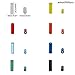 PH PandaHall About 3500 Pcs Transparent Glass Bugle Seed Beads 8 Colors Tube Space Bead Length 6mm for Jewelry Making