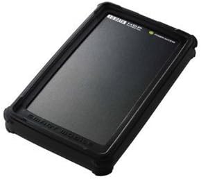 ai・o-・de-ta機器 USB 2.0/1.1 Compatible, Shockproof, Silicone Jacket for Portable Hard Disk, Black HDP – U200 (K)
