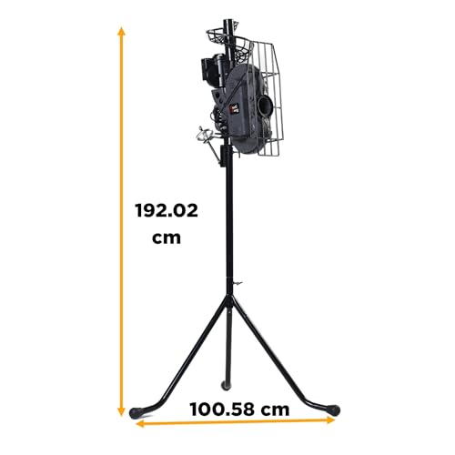 Furlihong 636BHA Baseball- & Cricket-Wurfmaschine – einstellbare Geschwindigkeit, Winkel & Intervall, 64–110 km/h, für Baseballs & Cricketbälle