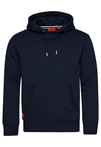 Superdry Sweatshirt Essential Logo Hoodie Rich Navy Marl M Men, Rich Navy Marl, M