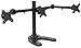 VIVO Triple LCD Monitor Free Standing Desk Mount with Optional bolt-through mount/ Stand Heavy Duty Fully Adjustable fits 3 /Three Screens up to 24" (STAND-V003F)
