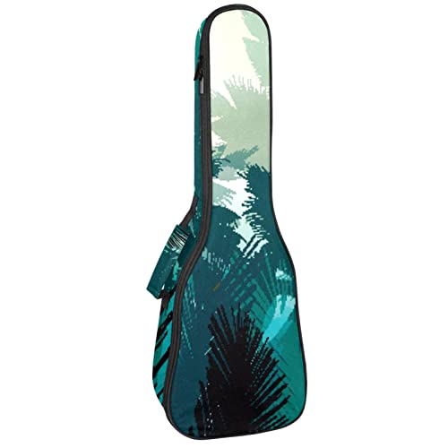 Sac ukulélé concert de qualité supérieure - Finition motif forêt