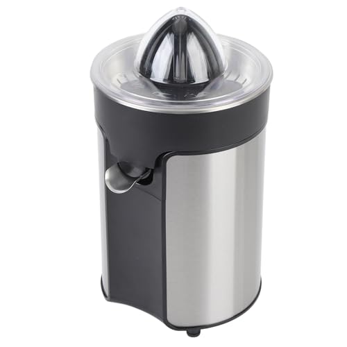 Tomantery Presse-agrumes électrique Compact 100 W Puissance Automatique Presse-citron Orange pour Petite Cuisine Appartement Dortoir Acier Inoxydable 1 X -agrumes électrique pour la Maison (Prise UE