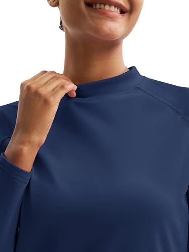 Cavva Thermal Shirts for Women Fleece Mock Turtle Necks Tops Long Sleeve Underwear Base Layer Cold Weather Warm4