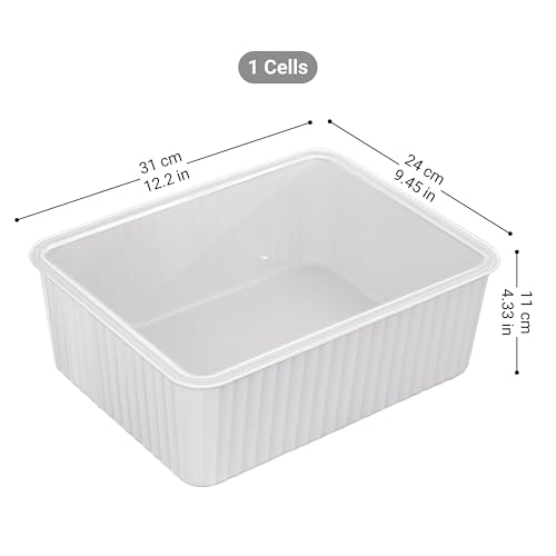 Cetomo-Plastic-Underwear-Drawer-Organizer-with-Lid-Lidded-Storage-Box-for-Bras-Plastic-Basket-for-Closet-and-Shelf-Stackable-Gray-31-x-24-x-11-cm