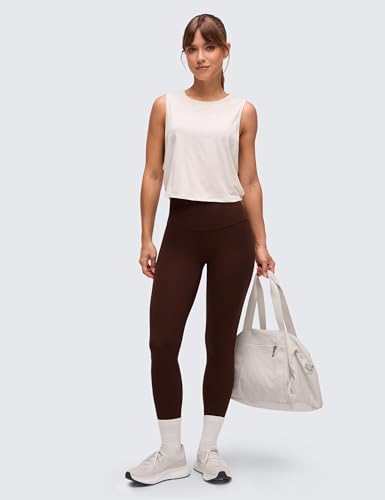 Image of CRZ YOGA Pima Cotton Dropped Armhole Tank | Workout, Naturally Soft, Loose Fit, Crop, Crewneck, Knotted Sides, Sleeveless Tops for Women