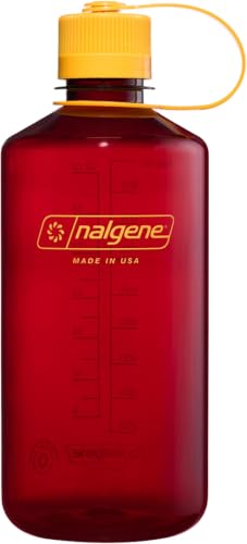Image of Nalgene Sustain Tritan BPA-Free Water Bottle Made with Material Derived from 50% Plastic Waste (Using ISCC Certified Mass Balance), 32 OZ, Narrow Mouth, Laker (Pack of 6)