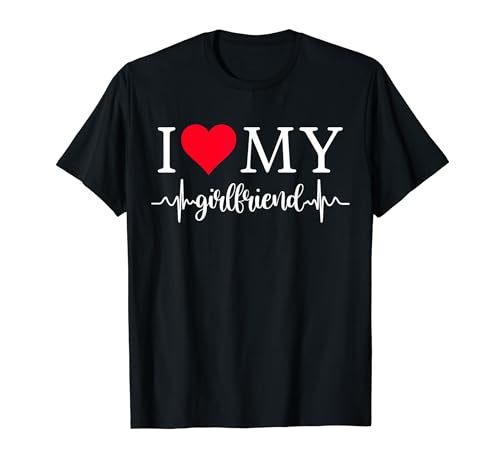 Camiseta I Love My Girlfriend I Heart Girlfriend Love MY GF Camiseta