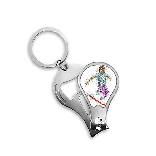 Coupe-ongles de pieds ergonomique motif ski pour coupe nette des orteils