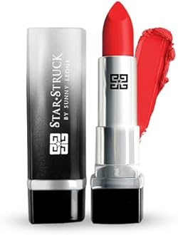 STARSTRUCK BY SUNNY LEONE Matte Lipstick- Red Lipstick- Cherry Bomb 4.2 gm| Lipsticks for Women | Long Lasting Lipstick for Women | Makeup Lipsticks | Waterproof Lipstick | Smudge Proof Lipstick