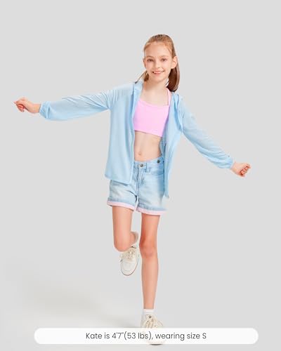 Girls Training Bras 7-12 with Y-Back Racerback Girls First Bras, Light Sports Kids Bra - No Pads, Chest Double Lined4