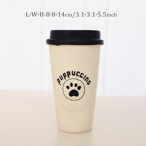 Juguete mordible para perros con forma de taza de café miniatura 2