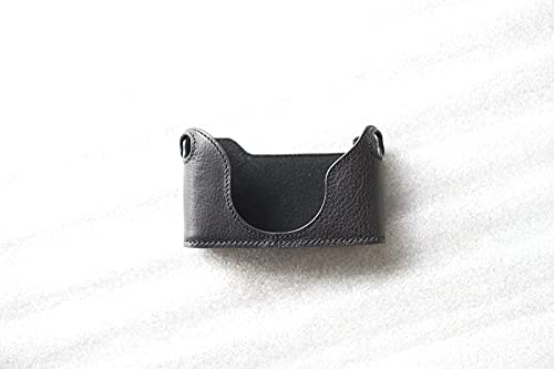 Demi-housse Yashica 35GS cuir véritable noir protection fait main