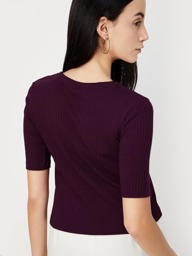 Image of Max Plus Size Women Ribbed T-Shirt