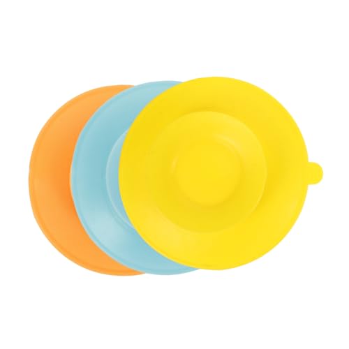 BESTonZON Heavy Duty Suction Cups for Plates 2-Sided Suction Pads Silicone Tableware Sucker Safe Mealtime Solution