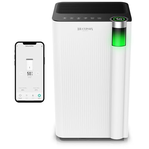 Brandson - Wlan Luftentfeuchter mit Kompressor elektrisch - 12...