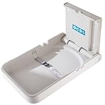 Modunful Vertical Baby Changing Unit with Sign, Wall Mounted Diaper Changing Stations, Changing Table for Commercial Restrooms, Grey Model M-B1