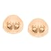 Dazzlingrock Collection 14K Silicone Covered Replacement Earring Backs Pair (2 pcs Included), Rose Gold