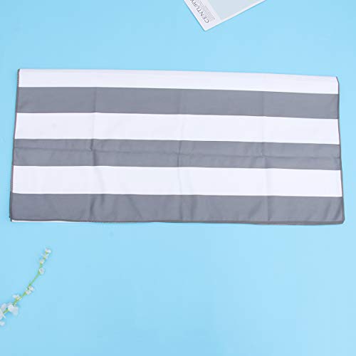 Topathy 2 peças de toalhas de praia listradas de microfibra, toalha de praia, toalha de banho macia,