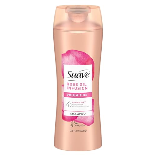 Suave Professionals Shampoo For Fine to Flat Hair Rose Oil Infusion Volumizing Shampoo 12.6 oz